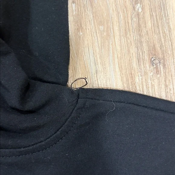 Adrienne Vittadini Classic Black Hoodie - Picture 4 of 5